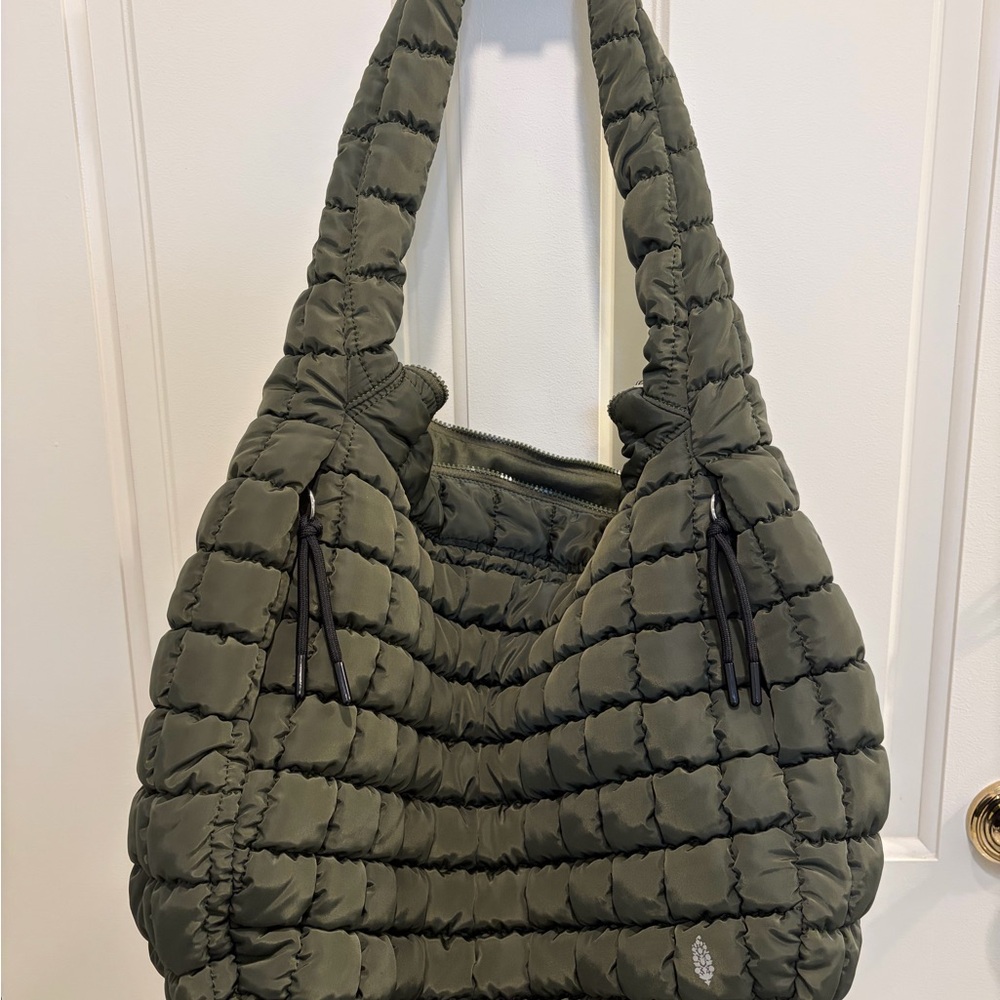 FP Movement by Free People Olive Quilted Shoulder Bag